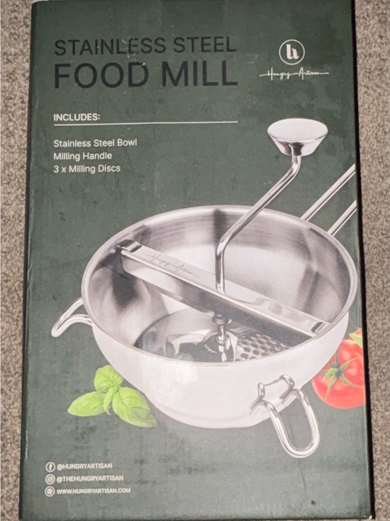 Hungry Artisan Other - Stainless Steel Food Mill - Silver